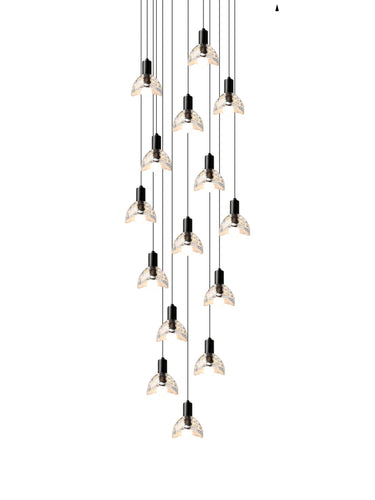 Cluster Glass Chandelier